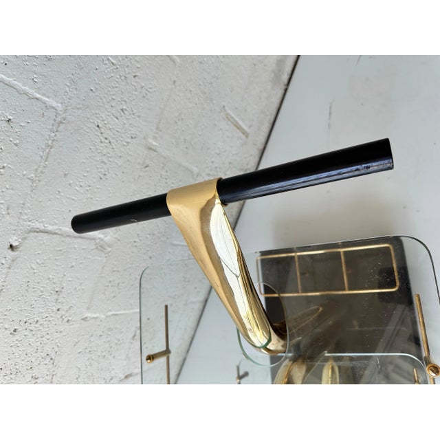 Modernist Italian Bar Cart For Sale In Miami - Image 6 of 10