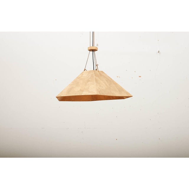 Zanil Pendant Lamp in Cork by Wilhelm Zannoth for Ngo Maurer, 1974 For Sale - Image 6 of 13