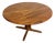 Danish Modern Solid Teak Dining Table With Leaf For Sale