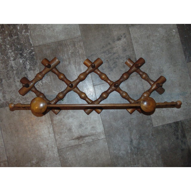 Wood Vintage Wooden Rack, 1970s For Sale - Image 7 of 7