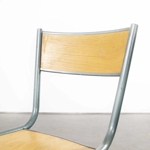 Vintage French Mullca Stacking Chair, 1950s For Sale - Image 3 of 8