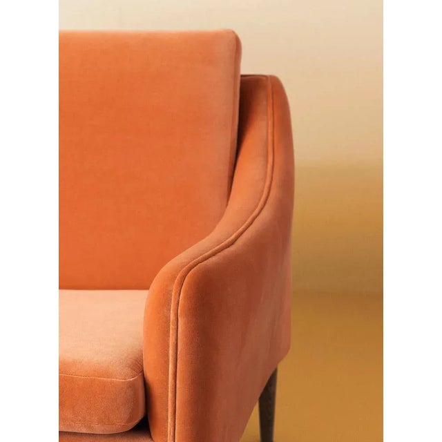 Contemporary Mr. Olsen Lounge Chair in Smoked Oak and Black Leather by Warm Nordic For Sale - Image 3 of 13