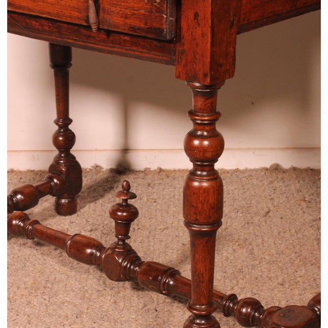 Wood 17th Century Louis XIII Oak Table For Sale - Image 7 of 15