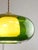Mid-Century Modern Mid-Century Modern Italian Green Glass and Brass Pendant Lamp, 1960s For Sale - Image 3 of 18