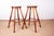 Vintage Beech and Molded Wood Stools in the style of Guillerme and Chambron, 1960s, Set of 6 For Sale - Image 17 of 18