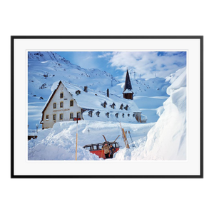Toni Frissell 'A Hotel in the Mountains' Archival Pigment Print Framed in Black