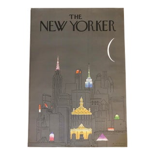 Rare Vintage New Yorker Magazine Lithograph Poster Robert Blechman Illustration 1979 For Sale