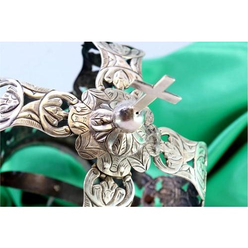 Silver Crown with Cross For Sale - Image 5 of 7