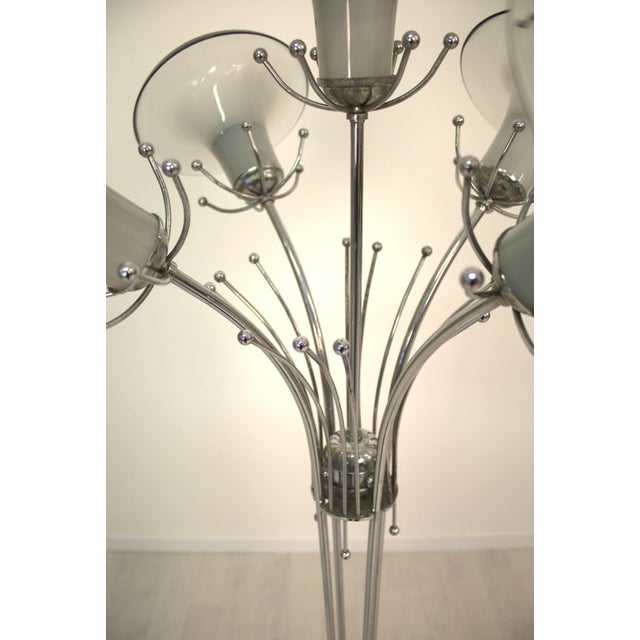 Murano Glass Chandelier and Floor Lamp by Mazzega, 1970s, Set of 2 For Sale - Image 4 of 7