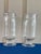 American Pair of Large Scale Clear Footed Ralph Lauren Hurricane Vases - 21.5” For Sale - Image 3 of 8