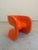 Plastic Multifunctional Children's Chair in Orange by Johannes Foersom & Peter Hiort Lorenzen for Cado For Sale - Image 7 of 11