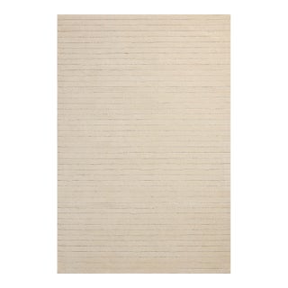 Chris Loves Julia x Loloi Henry Ivory / Dove 18" x 18" Sample Rug For Sale