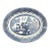 Vintage Chinese Blue Willow Ceramic Platter For Sale