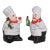 Chef Salt and Pepper Shakers Hand Painted For Sale