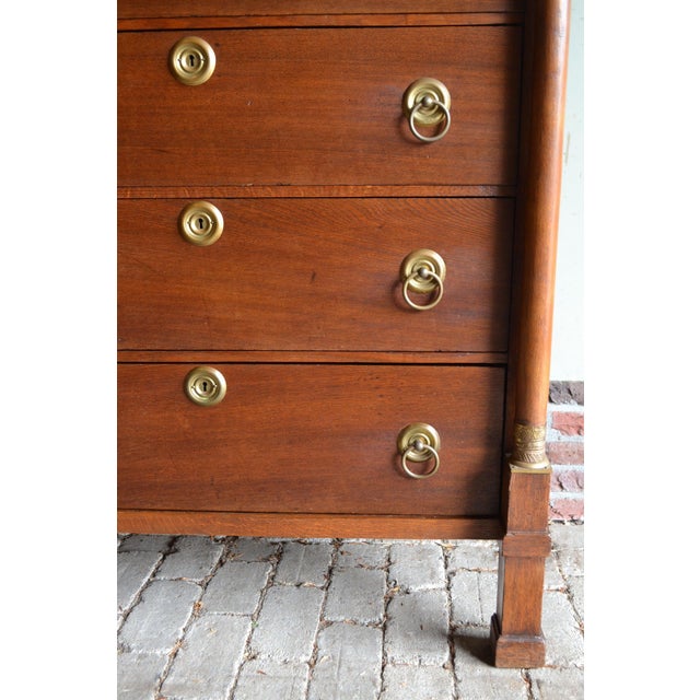 Antique Oak Empire Chiffonier For Sale - Image 6 of 11