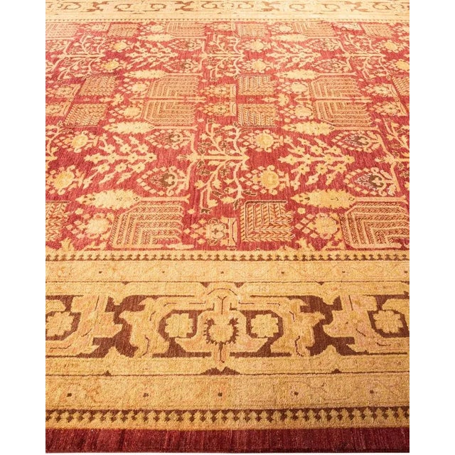 Solo Rugs Eclectic, One-of-a-Kind Hand-Knotted Area Rug in Red, 9' 3" x 12' 1" For Sale - Image 4 of 8