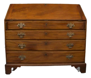 English Mahogany 18th Century Slant Top Desk