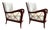 Mid-Century Armchairs in the style of Paolo Buffa, Italy, 1950s, Set of 2 For Sale
