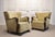Vintage Swedish Wingback Chairs with Golden Velvet and Carved Oak Armrests, 1920s, Set of 2 For Sale - Image 3 of 11