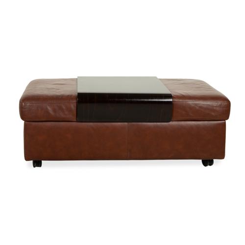 Brown Leather Arion Stool from Stressless For Sale - Image 12 of 13