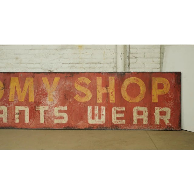 Traditional Reclaimed Modern Economy Shop Aluminum Marty Supreme Movie Prop Sign For Sale - Image 3 of 12