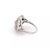 This is a beautiful Art Deco ring, it is crafted from platinum with milgrain finish. The top has a curved marquise shape...