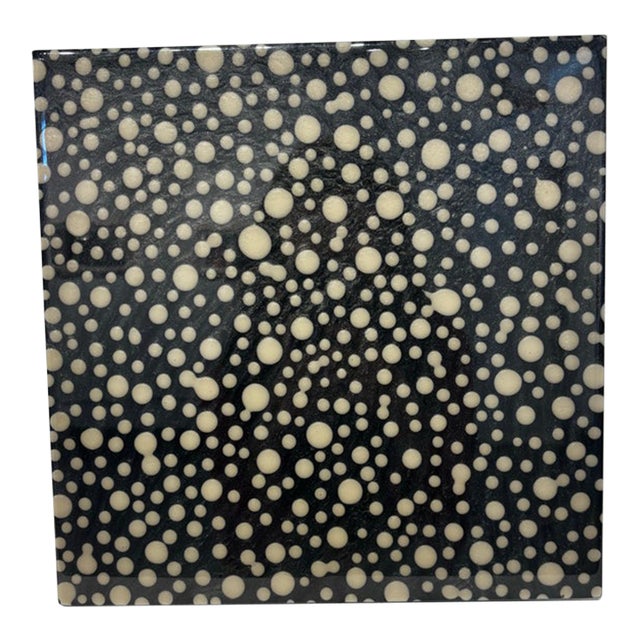 Dots Square Art Contemporary Abstract Painting by Bruce Riley For Sale