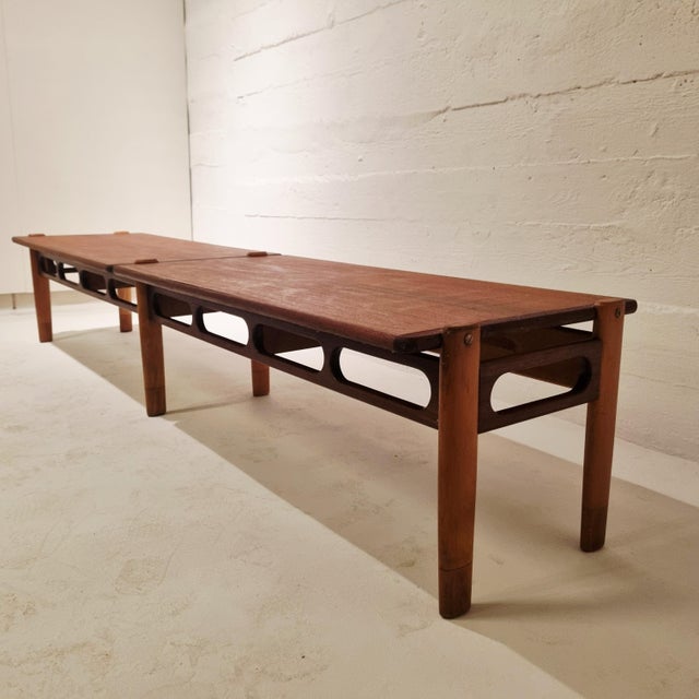 Wood Vintage Bench by William Watting for Scanflex, 1950s For Sale - Image 7 of 17