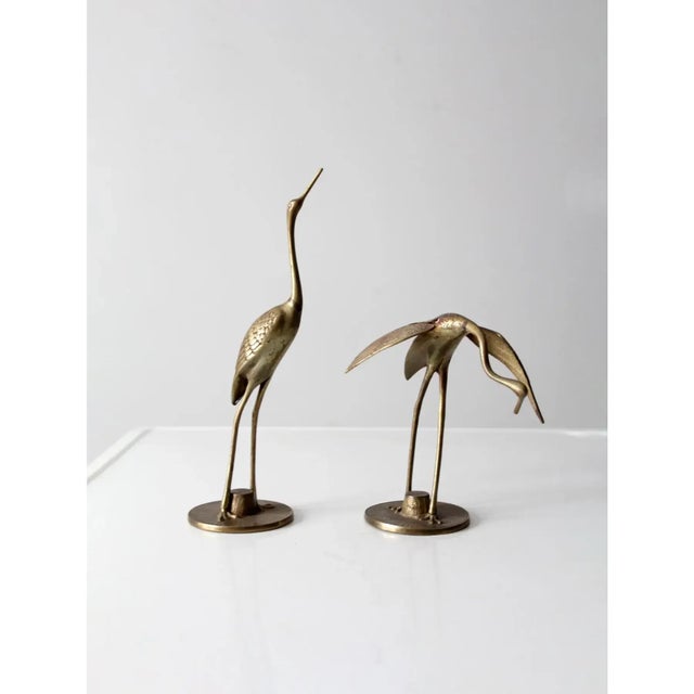 Mid 20th Century Mid Century Brass Bird Figures For Sale - Image 5 of 11