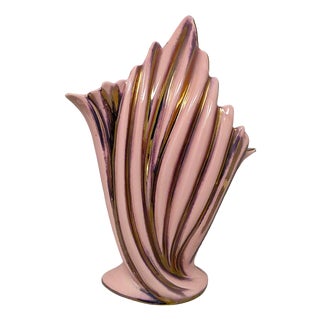 Pink and Gold Vase by Sicas, Italy, 1960s For Sale
