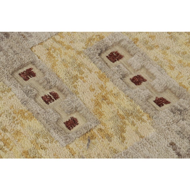 Rug & Kilim Rug & Kilim’s Scandinavian Style Rug in Beige-Brown, With Geometric Patterns For Sale - Image 4 of 10