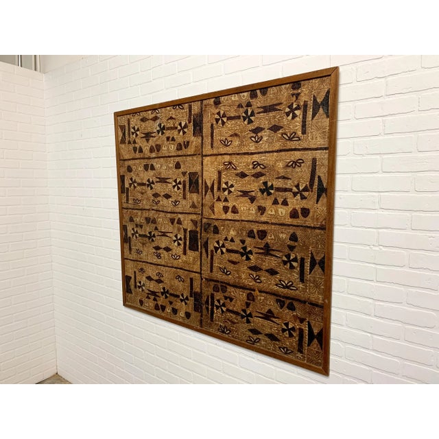 South Pacific Bark Cloth Design For Sale - Image 4 of 13