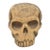 1940s Large Folk Art Skull Wood Carving For Sale