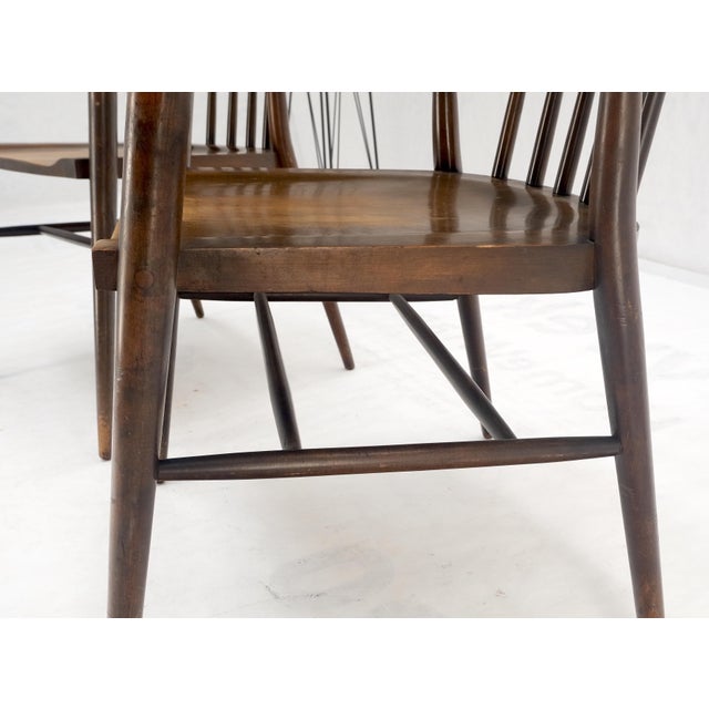 Pair of Paul McCobb Solid Birch Round Back Barrel Shape Arm Chairs For Sale - Image 15 of 17