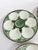 White and Green Oyster Plates, France, 1920s, Set of 4 For Sale - Image 12 of 13