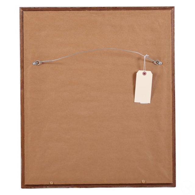 1970s Mid-Century Framed Oil Painting by Edna Hibel For Sale In Miami - Image 6 of 6