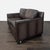 This Pottery Barn loveseat features rich brown leather and a clean, modern design. With plush seat and back cushions, it...
