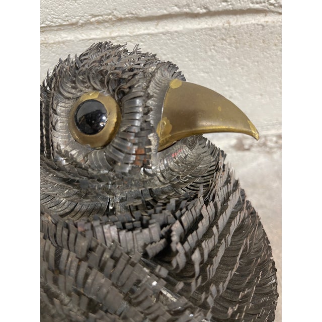 Sergio Bustamante Strip Metal Brutalist Bird For Sale In Richmond - Image 6 of 9