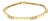 Late 20th-Century 14k Yellow Gold Diamond Box Link Bracelet For Sale