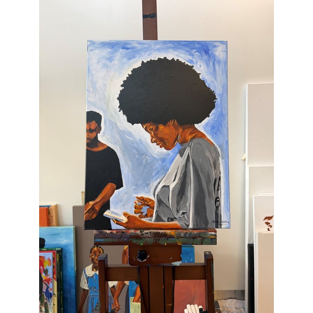 2020s The Ignored Devotion, Acrylic on Canvas, Emmanuel Akolo (2025) For Sale - Image 5 of 5