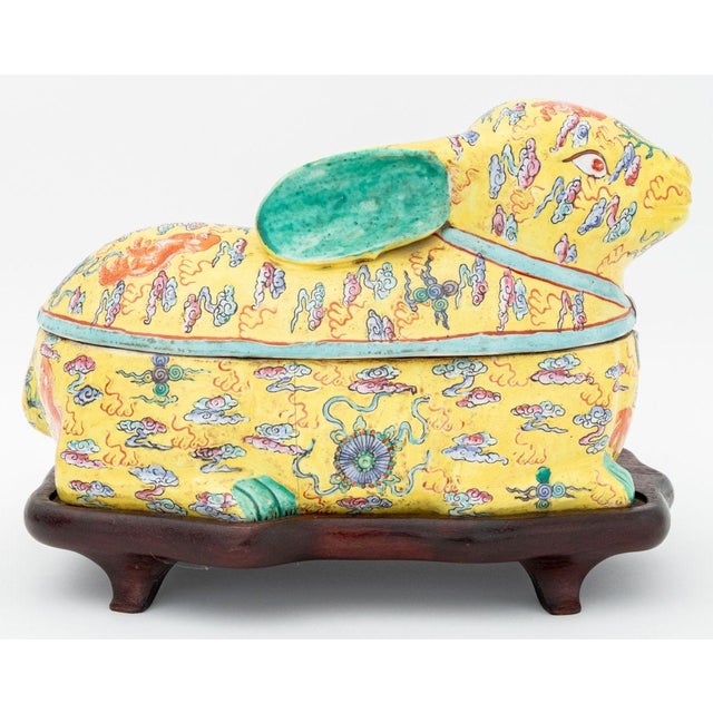 Early 20th Century Chinese Famille Jaune Covered Tureen For Sale - Image 5 of 9
