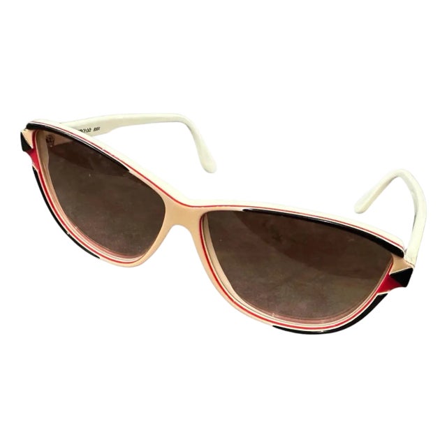 1970s Vintage Oversized Italian Sunglasses by Luxottica For Sale