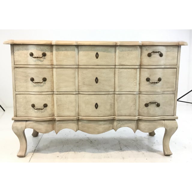 Currey Co Transitional French Style White Washed Wood Chest Of