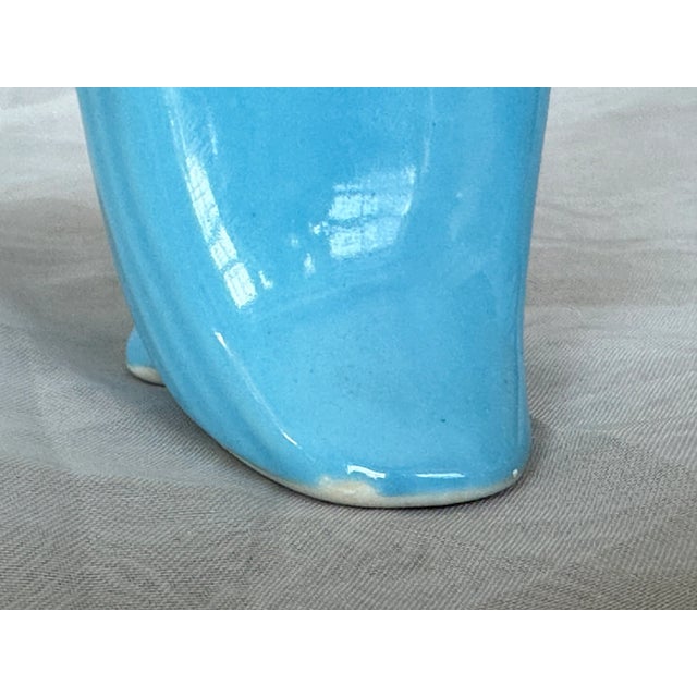 Ceramic Vintage Ceramic Blue Bird Figurine Pie Bird Vent For Sale - Image 7 of 11