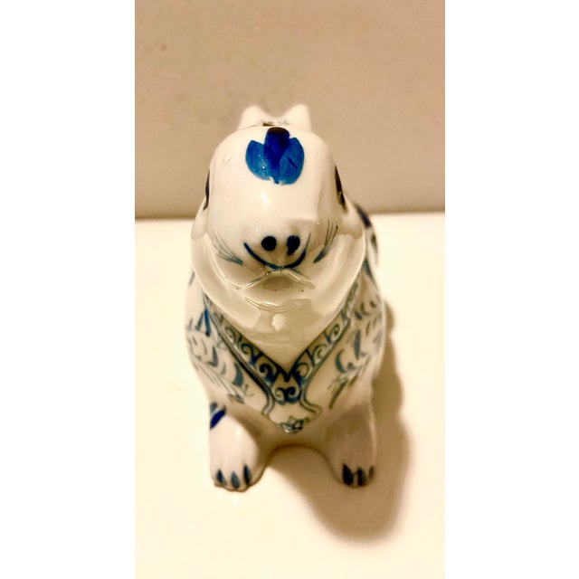 Vintage Porcelain Bunny Coin Bank For Sale - Image 9 of 12