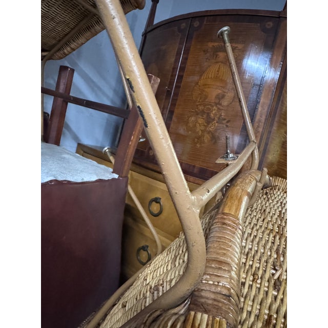 Pair of Mid-Century Rattan Armchairs by Paul McCobb for Calif-Asia For Sale - Image 9 of 9