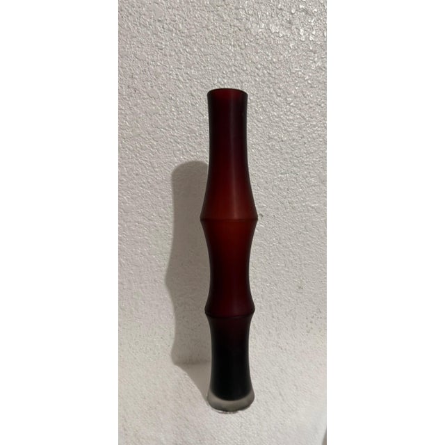 Ivan Baj for Arcade Column Vase This has an African or Aboriginal tribal pattern to it. Hand etch signed on underside,...
