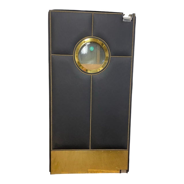 Vintage Mid Century Interior Hall Entry Door Nautical Style 79” X 39” For Sale