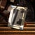 A 20th century silver plated photograph frame by gucci. It has a simple rectangular shape with smooth outer border. Around...