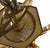 Green Hollywood Regency Brass 6-Arm Chandelier by Leclaire & Schäfer, 1970s For Sale - Image 8 of 16